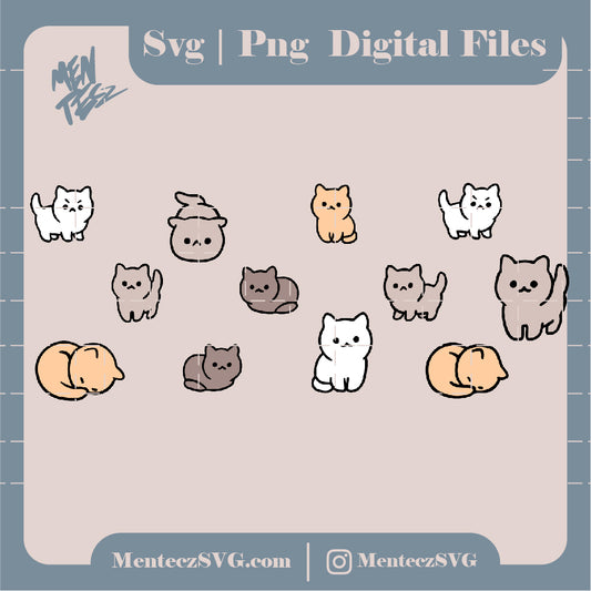 Diseño SVG para Cricut - Cats Glass Svg, Cat Mom Svg for Libbey Glass 16 Oz, Books Coffee Glass Wrap, Cats and Books Svg Beer Glass Full Wrap - MenteczSVG