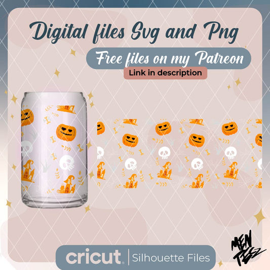 Diseño SVG para Cricut - Halloween wrap only PNG, Happy Halloween PNG, spooky PNG, murcielagos PNG, ghosts PNG, halloween free - MenteczSVG
