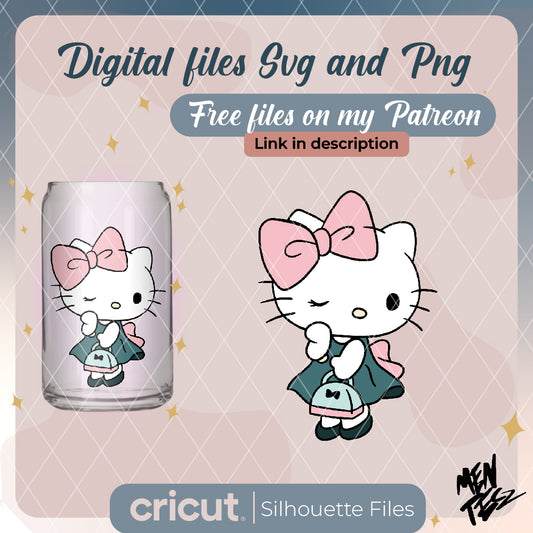 Diseño SVG para Cricut - hello kitty cute svg, sanrio svg, hello kitty png for cricut - MenteczSVG