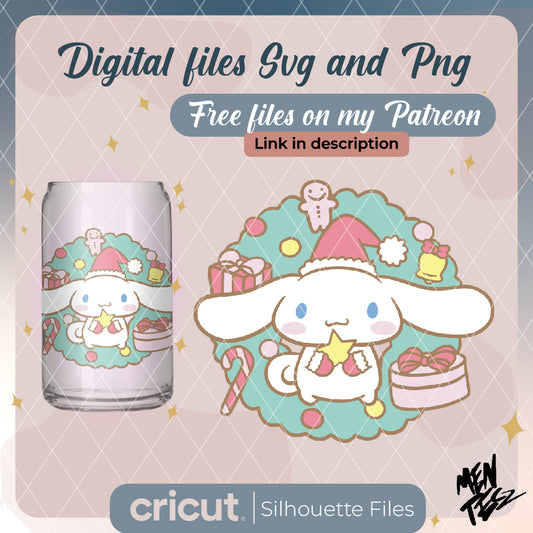 Diseño SVG para Cricut - Hello kitty christmas svg, cinnamoroll christmas svg and png, christmas svg - MenteczSVG