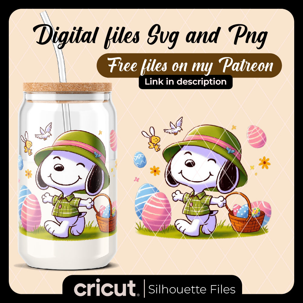 Digital Download, Snoopy Easter clipart, Snoopy Easter svg, Snoopy Easter png, Snoopy Easter cricut