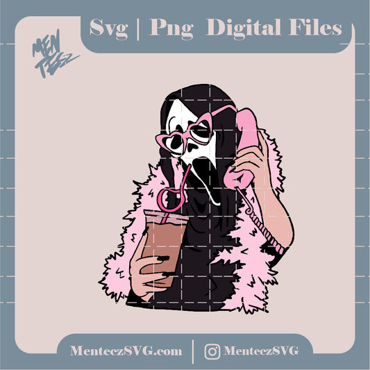 Diseño SVG para Cricut - Scary movie svg, Halloween Svg, No you hang up Svg, starbucks svg - MenteczSVG