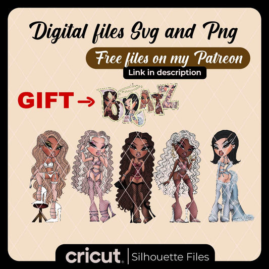 Diseño SVG para Cricut - Bratz dolls png, Bratz logo free png, Bratz sexy png, perfect for cricut and cameo - MenteczSVG