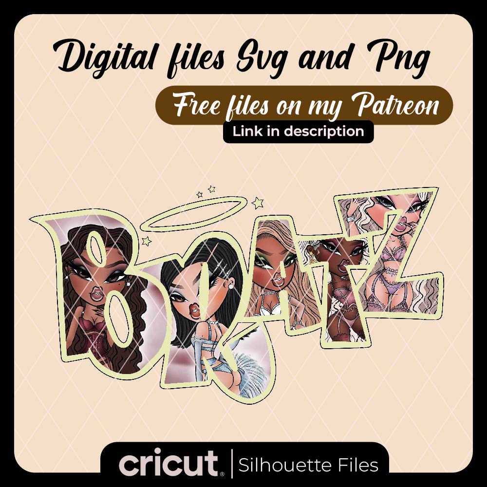 Bratz logo png, svg, Bratz Logo Emblem Svg, Bratz Svg, Bratz Doll Svg, watermark free