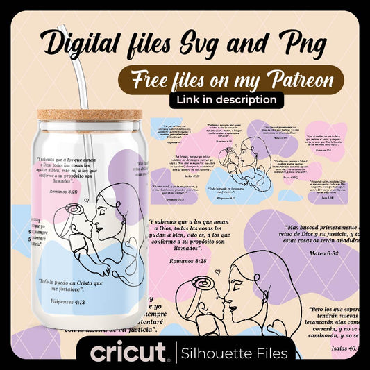 Diseño SVG para Cricut - Happy Mother's Day svg, with Christian messages svg, Christian svg, svg, png, wrap, mother svg - MenteczSVG