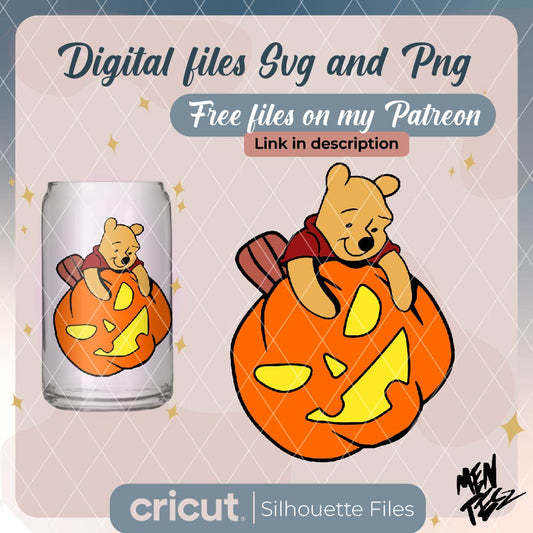 Diseño SVG para Cricut - winnie the pooh halloween svg, Disfraz de Halloween Svg, Amigos, Trick Or Treat, Spooky Vibes Svg, Boo Svg, Fall Svg, Svg, Archivos Png para sublimación de Cricut - MenteczSVG