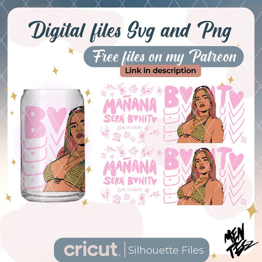 Diseño SVG para Cricut - Karol G wrap SVG, png & JPG, Bichota svg, mañana sera bonito svg, bichota season svg png - MenteczSVG