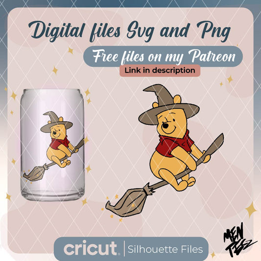 Diseño SVG para Cricut - Winnie the pooh halloween svg, Disfraz de Halloween Svg, Amigos, Trick Or Treat, Spooky Vibes Svg, Boo Svg, Fall Svg, Svg, Archivos Png para sublimación de Cricut free - MenteczSVG