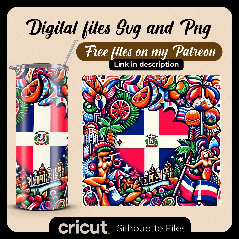 Dominican Republic png, Perfect for tumbler 20oz,wrap Republica Dominicana png