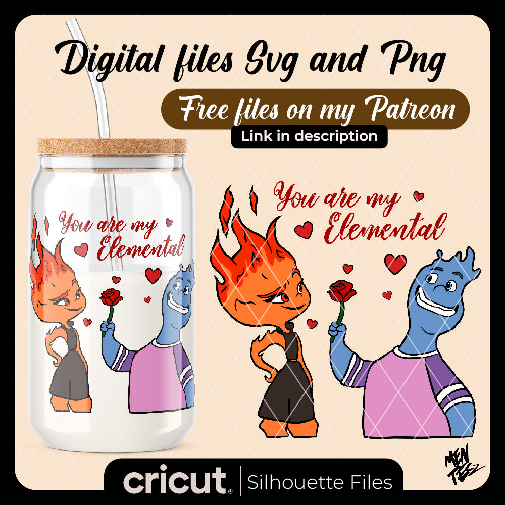 Elemental valentine svg, you are my elemental, valentine svg