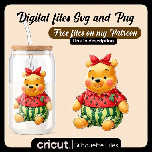 Diseño SVG para Cricut - Baby Winnie the Pooh png, Baby Winnie the Pooh PNG, Baby Pooh png, Baby Eeyore png, Baby Winnie the Pooh Clipart, Baby Tigger png, - MenteczSVG