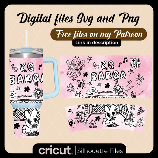 Karol g barca svg, karol g merch, wrap, tumbler 20oz png, cub libbey svg, tumbler 40oz png, karol g svg