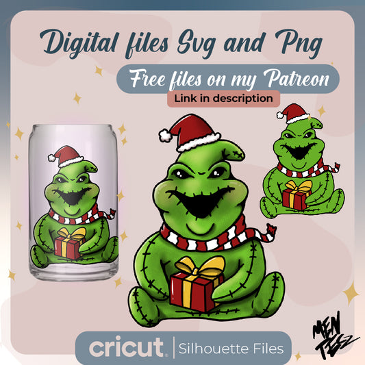Diseño SVG para Cricut - Oogie Boogie christmas SVG, christmas svg, for cricut and silhouette - MenteczSVG