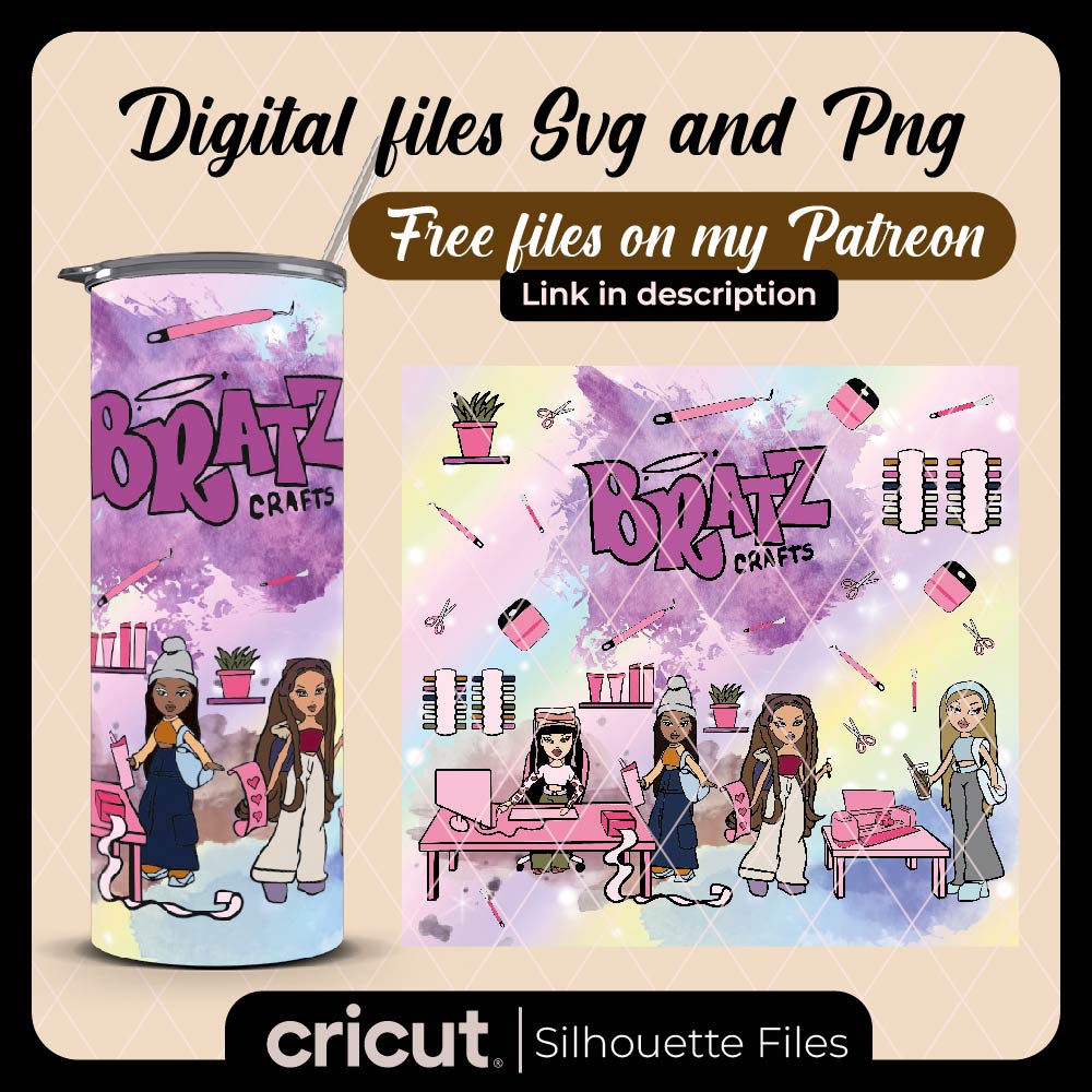 Bratz crafts svg for tumbler, Bratz tumbler, wrap, Bratz Logo png, Bratz svg for cricut, png , Clipart, Fashion Doll png
