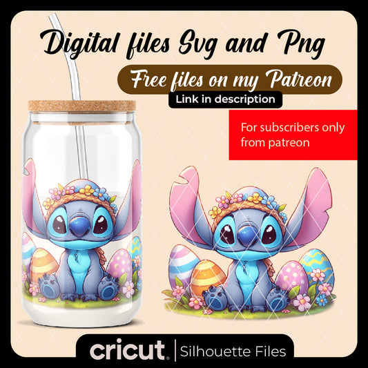 stitch easter png, only available on patreon