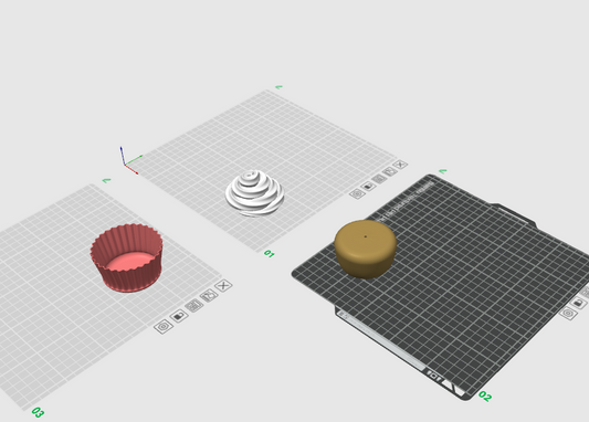 Cupcake 3D design, 3mf, Read the description