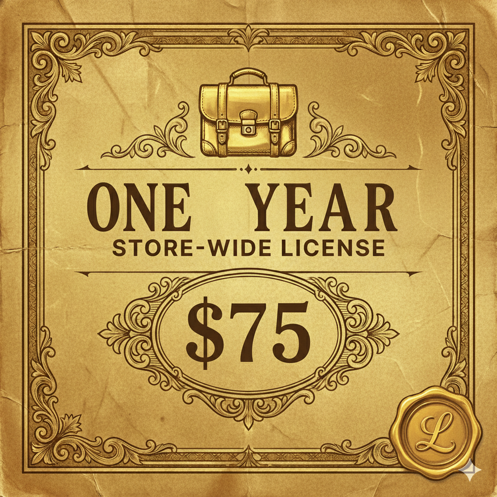 3mf commercial license for ONE YEAR for the entire store