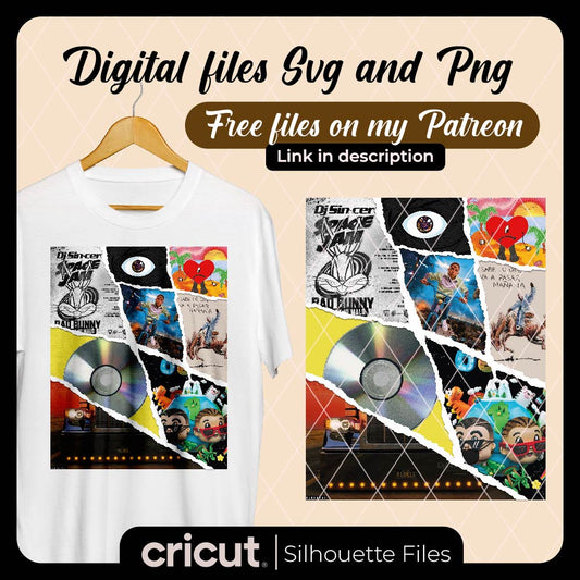 Diseño SVG para Cricut - Bad Bunny Albums Png, Sublimation and Dtf, nadie sabe lo que va a pasar mañana png, - MenteczSVG