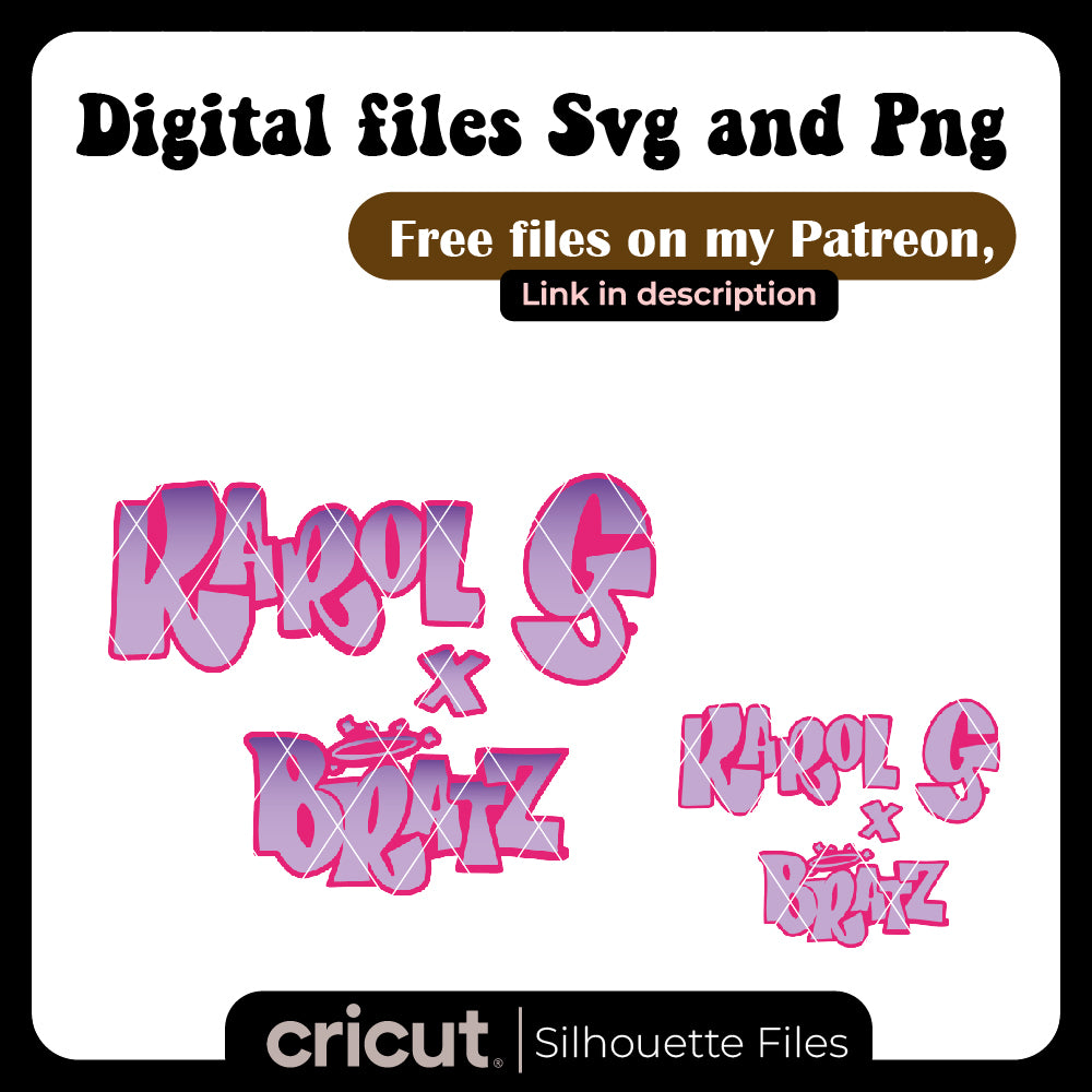 Karol G Bratz svg, png, Tumbler 40oz, 20oz, LA BICHOTA BRATZ, for cricut , Logo bratz free