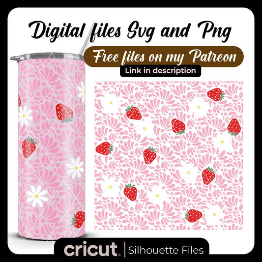 Diseño SVG para Cricut - Talavera and flowers tumbler wrap, Mexican cup wrap, barro wrap for tumbler 20oz cup, Latina png - MenteczSVG