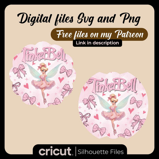 Diseño SVG para Cricut - Stanley Toppers  Tinker Bell png - MenteczSVG