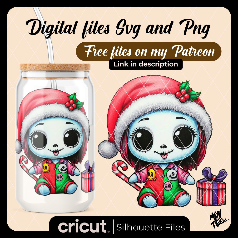 Baby sally png, sally the nightmare before christmas png, christmas png