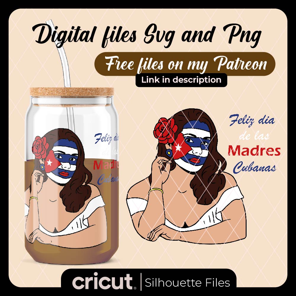 Happy Mothers Day svg, Cuban mothers svg, Cuba svg, Cuba free svg, png