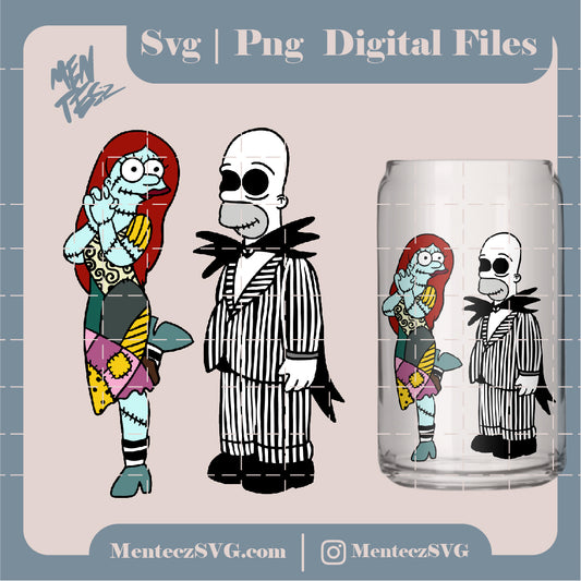 Diseño SVG para Cricut - jack and sally Simpson svg , Horror movie characters in knives svg, Michael Myers svg, Jason Voorhees - MenteczSVG