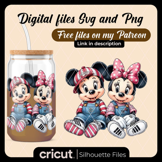 Diseño SVG para Cricut - Mickey mouse and minnie png, Mickey Mouse And Minnie Mouse Png, Mickey And Minnie love PNG Transparent - MenteczSVG