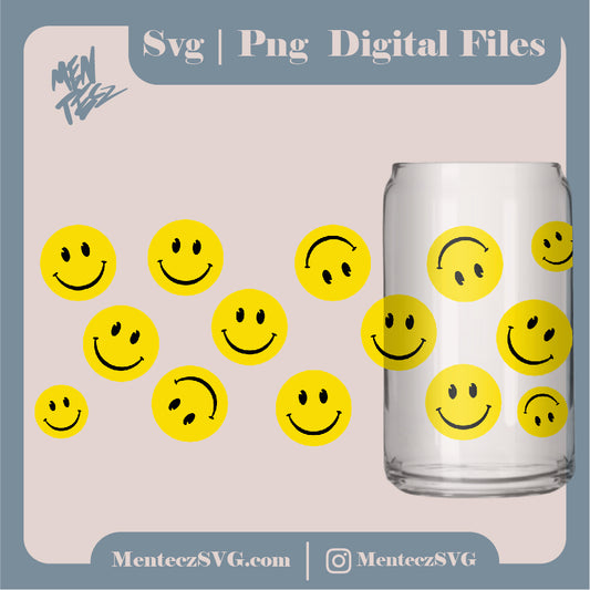 Diseño SVG para Cricut - smile wrap svg, jpg and png, happy faces wrap svg - MenteczSVG