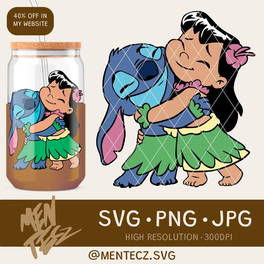 Diseño SVG para Cricut - lilo and stitch svg, love svg, best friends svg - MenteczSVG