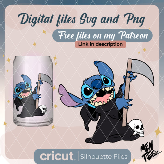 Diseño SVG para Cricut - stitch halloween svg, Spooky Design for Your Creations - MenteczSVG