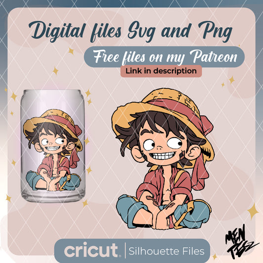 Diseño SVG para Cricut - One piece SVG, PNG and jpg, anime svg, manga svg, luffy svg, svg for cricut, - MenteczSVG