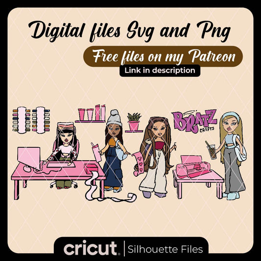 Bratz crafts svg for cricut , Bratz cup wrap, Bratz Logo png, Bratz svg for cricut, Cut file, Clipart, Fashion Doll SVG