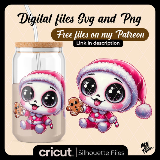 Diseño SVG para Cricut - baby jack png, baby jack skellington png, christmas png - MenteczSVG