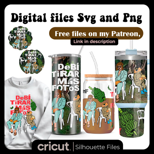 Diseño SVG para Cricut - DTMF Bad Bunny png, svg, wrap for tumbler 40oz, 20oz, wrap libbey 16oz, stanley toppers png, design for tshirt, merch bad bunny - MenteczSVG