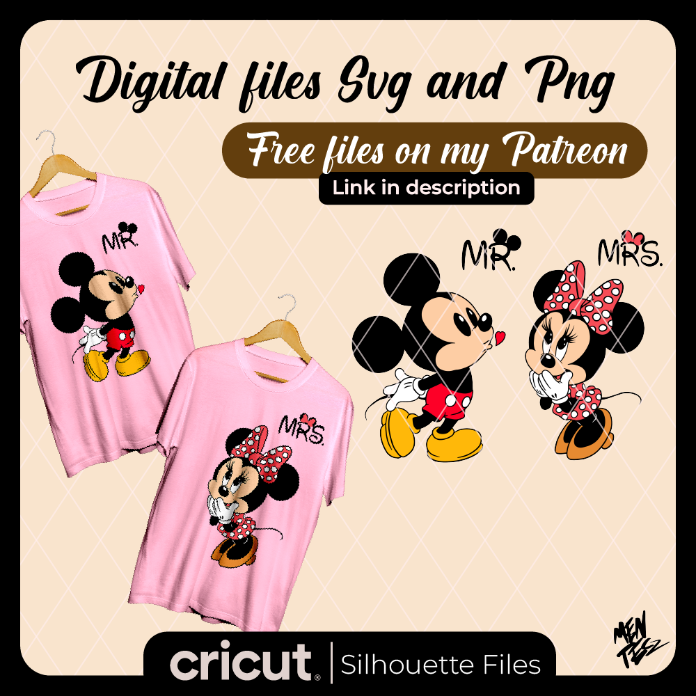 Mickey Minnie valentines svg , mickey valentine's day svg png file, digital download