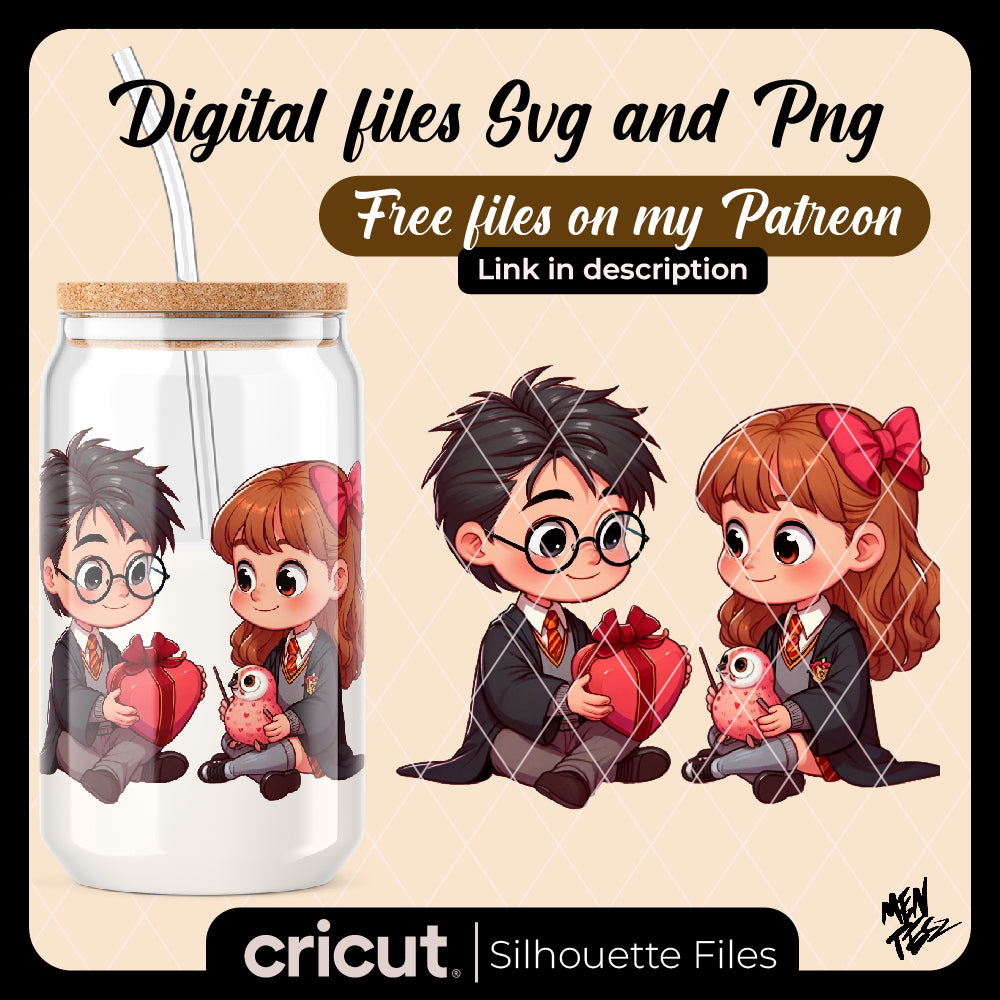 Harry potter y hermione valentine png, harry potter valentine png, cupid