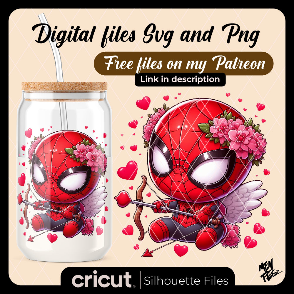 Spider Man Valentine PNG, baby Spider Man PNG, Valentine PNG