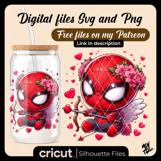 Diseño SVG para Cricut - Spider Man Valentine PNG, baby  Spider Man PNG, Valentine PNG - MenteczSVG