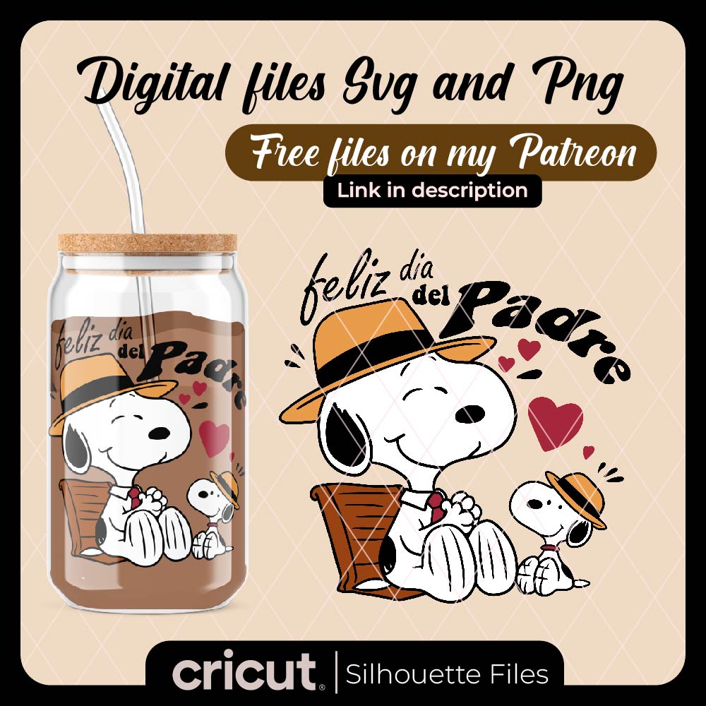 Snoopy svg, snoopy happy father day svg, perfect for cricut and cameo, for libbey and tshirts