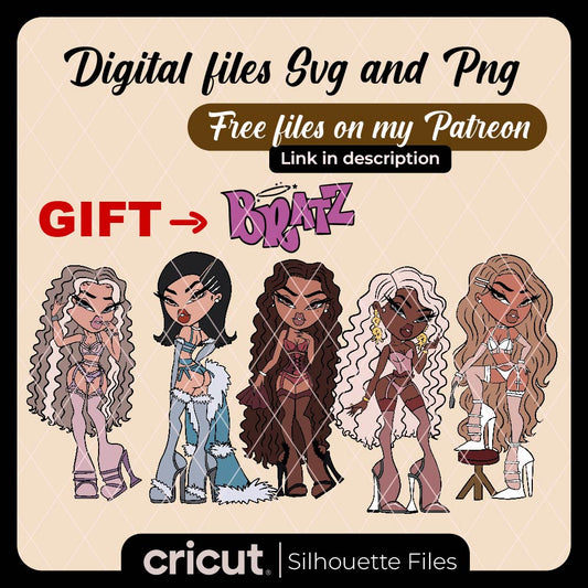 Diseño SVG para Cricut - Bratz dolls svg, Bratz logo free svg, Bratz sexy svg, perfect for cricut and cameo - MenteczSVG