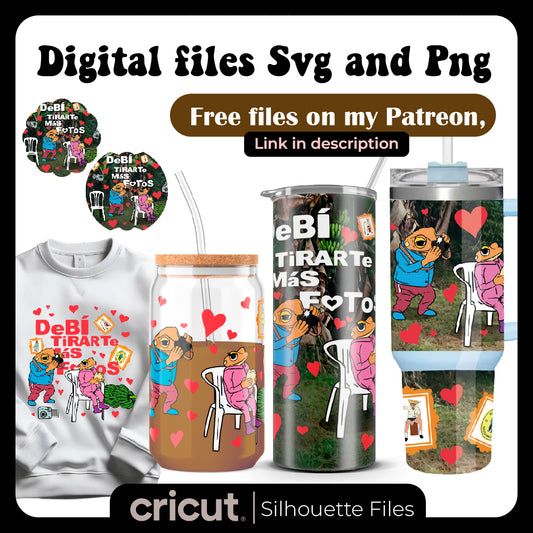 Diseño SVG para Cricut - Sapo DTMF concho enamorado san valentin png, puerto rico bad bunny png, tumbler 20oz, 40oz, wrap libbey 16oz, stanley toppers - MenteczSVG