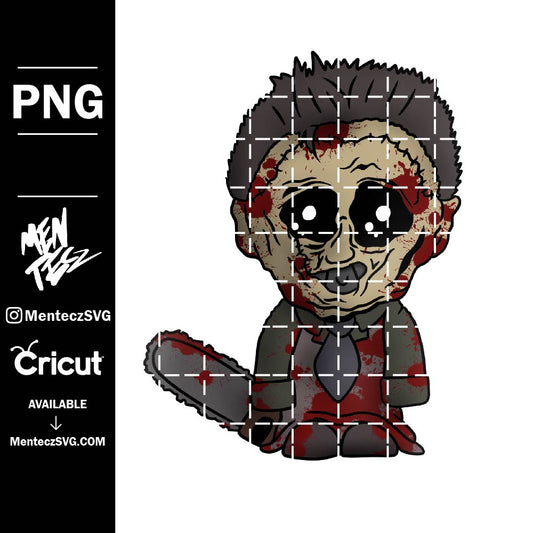 Diseño SVG para Cricut - Baby Leather face PNG, Horror movie characters in knives svg, Michael Myers svg, Jason Voorhees halloween - MenteczSVG