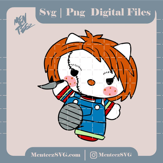 Diseño SVG para Cricut - Hello kitty Chucky svg, Hello Kitty Svg, png, jpg, Hello kitty, Chucky svg - MenteczSVG
