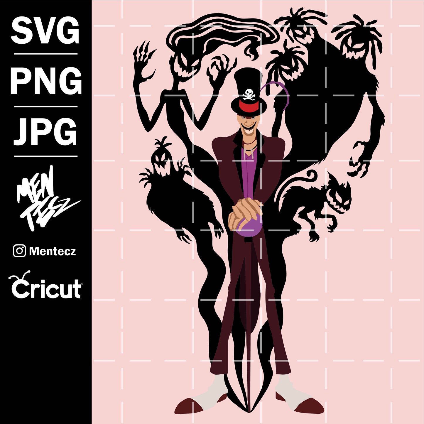 Dr. Facilier SVG, png  & JPG, Disney for cricut