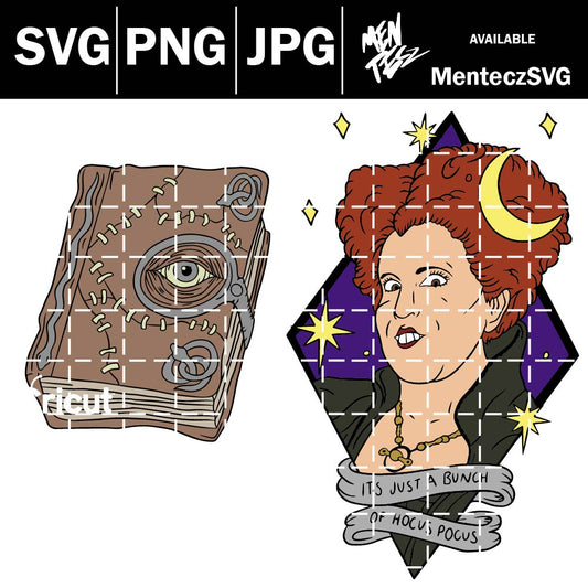 Diseño SVG para Cricut - hocus pocus svg, libro hocus pocus svg , png, jpg, halloween svg, jiffy shirts, hocus pocus hard seltzer svg - MenteczSVG