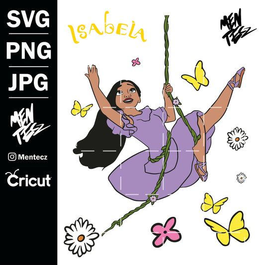 Diseño SVG para Cricut - Isabela svg, Isabela Clipart Encanto, antonio svg, Encanto clipart, Encanto Trending, cricut,  svg, png, jpg file art instant download - MenteczSVG