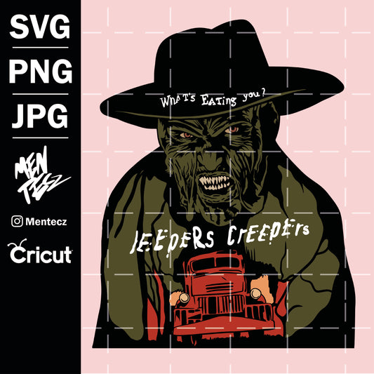 Diseño SVG para Cricut - jeepers creepers svg/ designs for hallowen/ svg, png, jpg - MenteczSVG