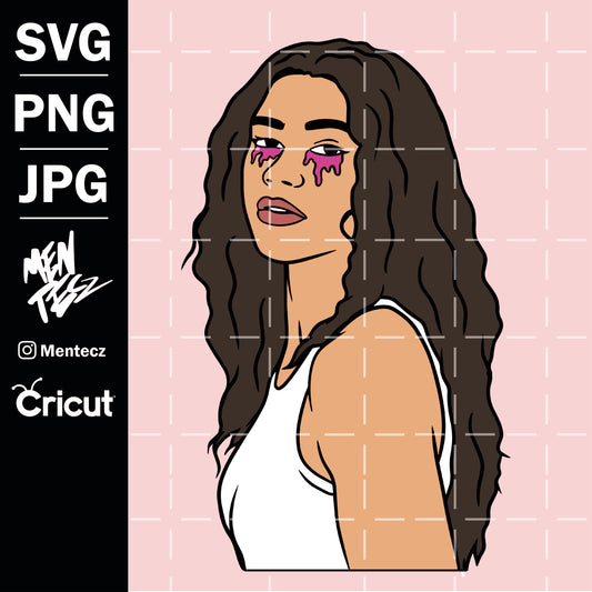 Diseño SVG para Cricut - Rue Bennett svg, Euphoria svg - MenteczSVG